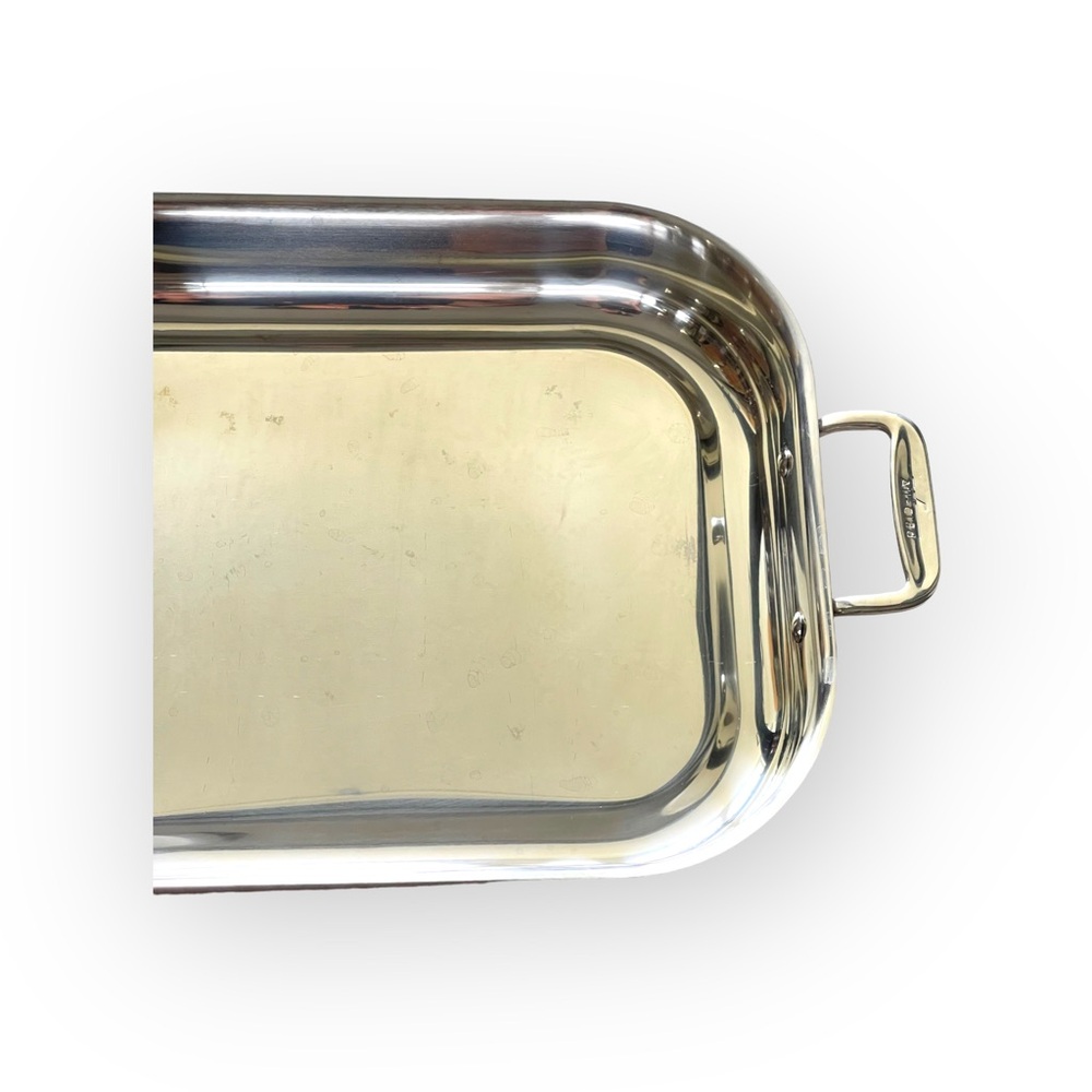 All Clad ★ Stainless Lasagna Baking Pan ★ Polished Stainless Steel ★ Near New ★ - Picture 11 of 16